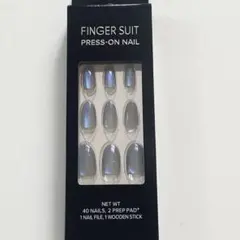 FINGER SUIT プレスオンネイル　BLUE MELLOW(オーバル)のサムネイル