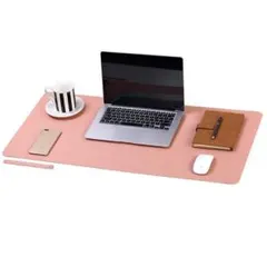 キーボードとマウス用の大型マウスパッド、80 x 40 cm、(ピンク)