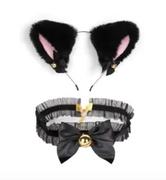猫耳カチューシャとチョーカーセット