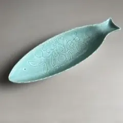 【希少】ホコモモラ Jocomomola 魚型大皿 37cm 三郷陶器Sangoのサムネイル