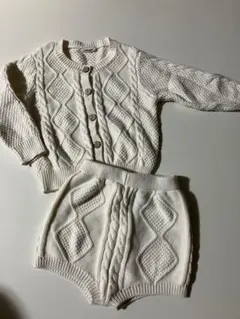 gil&nya ホワイト ニットセット 80㎝