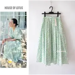 未使用　HOUSE OF LOTUSビッグドットギャザースカート ドットギャザースカート