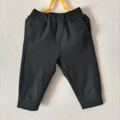 黒色 キッズ ズボン 110サイズ ジッパーポケット付き ゆったり