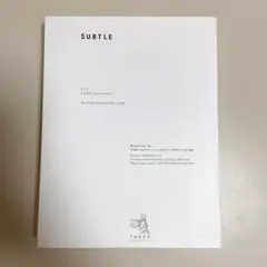 原研哉　SUBTLE サトル|かすかな、ほんのわずかの