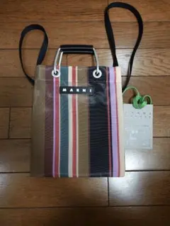 ⭐︎めちゃくちゃ可愛い　ミニMARNI ストライプメッシュ　バッグ⭐︎ ⭐︎めちゃくちゃ可愛い ミニMARNI ストライプメッシュ バッグ