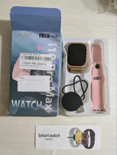 スマートウォッチ本体 2.19インチ ローズゴールド 10ProMax