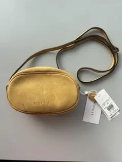 美品 NEUVILLE スエードショルダーバッグ イエロー