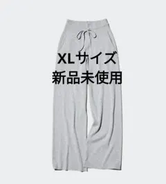 uniqloウォッシャブルニットリブパンツ グレー xl