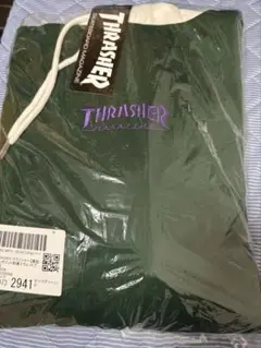 送料無料！ バイカラー フーディー プルオーバー パーカー THRASHER