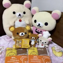 リラックマ　クッション　ハンドルモップ等　まとめセット リラックマ クッション ハンドルモップ等 まとめセット - メルカリ