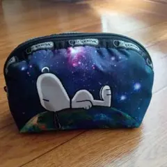 (新品・未使用)LeSportsac スヌーピー 宇宙柄ポーチ