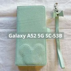 ☆　Galaxy A52 5G SC-53B ケース　手帳型　グリーン