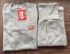 新品タグ付 着るホカロン パジャマ 裏起毛 ルームウェア 上下セット Lグレー