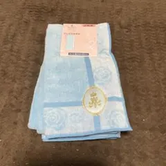 NINA'S −青木美紗子さんフェイスタオル 新品タグ付きリボン　ブルー2枚のサムネイル