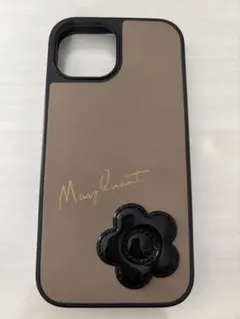 Mary Quant スマホケース　iPhone13.14.15 トープ