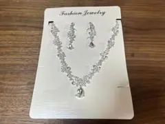 ブライダルアクセサリー 3点セット ティアラ ネックレス ピアス