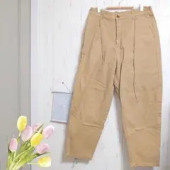 アースミュージックアンドエコロジー　バレルパンツ〚L〛ベージュ　ウエストゴム付き