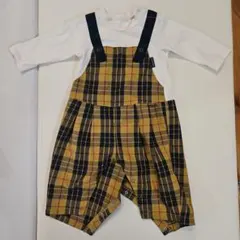 ロンパース　ブランシェス(branshes) チェック柄