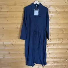 ●新品　 マキシワンピース 長袖 羽織 きれいめ ロールアップ　②