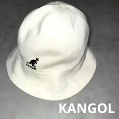 90s KANGOL カンゴール　old school hiphop 白　英国製