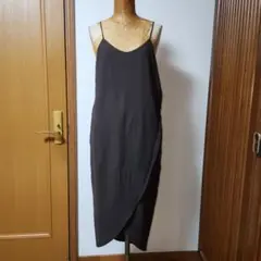 プライドのダークブラウン キャミソール ラップワンピース