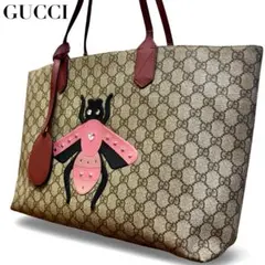 GUCCI GGスプリーム スペースキャット トートバッグ 保存袋付 美品