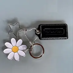 コーチ　チャーム　お花&星　バックチャーム