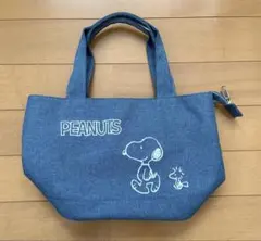 SNOOPY スヌーピー　PEANUTS トートバッグ　デニム