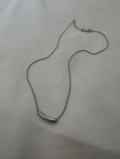 シルバー バー型ペンダント ネックレス