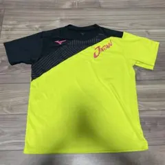 ミズノ JAPAN トレーニングTシャツ XL ネオンイエロー スポーツウェア
