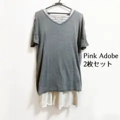 pink adobe 半袖ワンピース ２枚セット 匿名配送のサムネイル