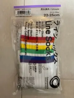 ファミリーマート ラインソックス レインボー LGBT 22-25cmのサムネイル