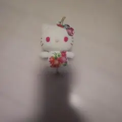 Radyハローキティ フラワー柄キーホルダー