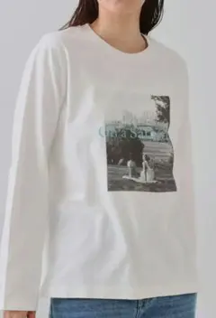 フォトプリントロングTシャツ【洗濯機洗い可】のサムネイル