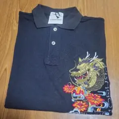 KANSAI MAN ポロシャツ 龍刺繍 ブラック M3 [1990年代 ]のサムネイル