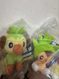 ポケモン ぬいぐるみ サルノリ&ハリマロン セットのサムネイル