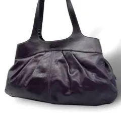 美品 COACH コーチ ショルダーバッグ トートバッグ レザー　パープル
