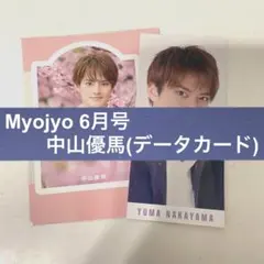 Myojo 2024.6月号 中山優馬 データカード