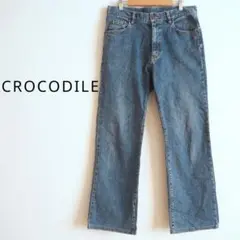 CROCODILE 綿96% デニム ジーンズ XL相当