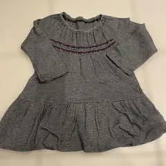 黒と白のストライプ ワンピース