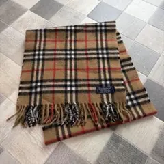 美品 Burberrys カシミヤ100 マフラー ベージュ ノバチェック