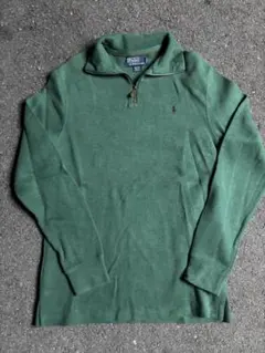 Polo by Ralph Lauren 緑色 M ジップアップ