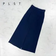 美品 PLST タックワイドパンツ スラックス ブラック サイズM*FD421