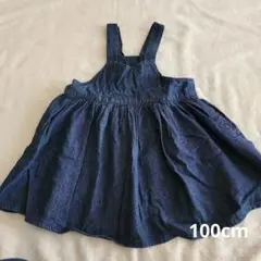 コットンデニム　ワンピース