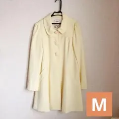 パステルイエロー ロングコート リボン ロディスポット　春秋のサムネイル