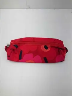 マリメッコ marimekko ウニッコ柄 ペンケース レッド系 レディース