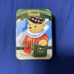 Harrods テディベア型バタークッキー缶 100g