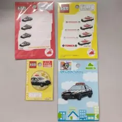 №42 ワッペン アップリケ お名前ラベル　働く車 パトカーセット