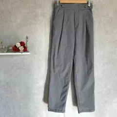 grove　美品　チェック柄ゴム入りカジュアルパンツ　M　オフィスカジュアル
