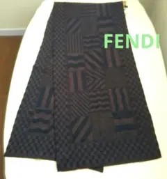 お値下げ　FENDI フェンディ　ブラウン　マフラー ショール　ストール